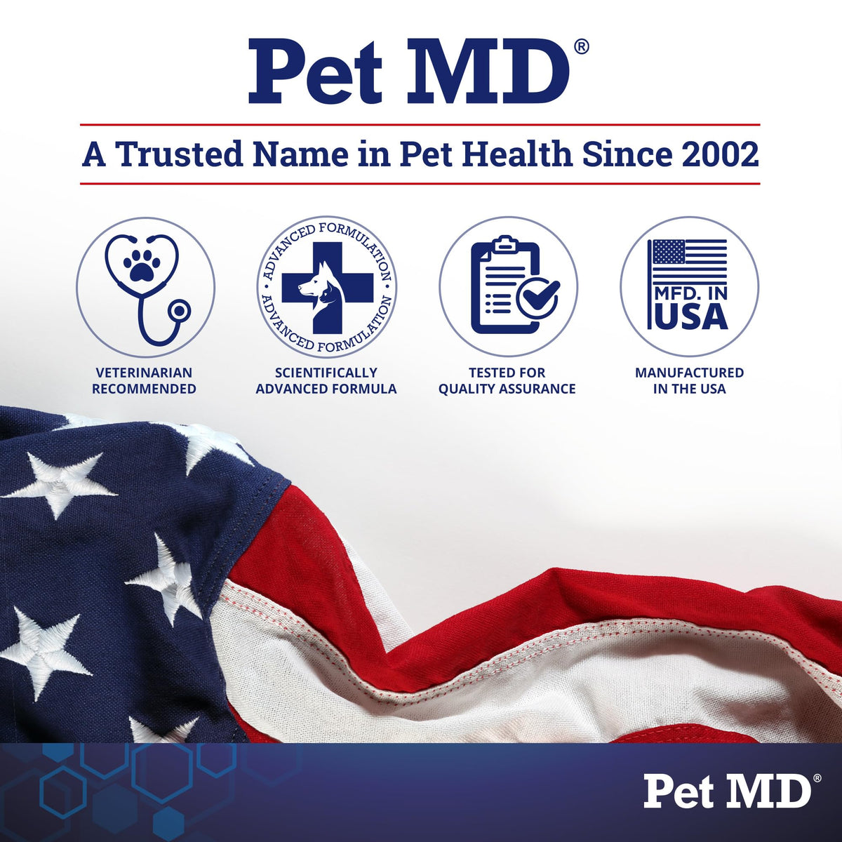 Pet MD Dog Ear Cleaning Wipes – Otic Cleanser for Dogs - 100 ct