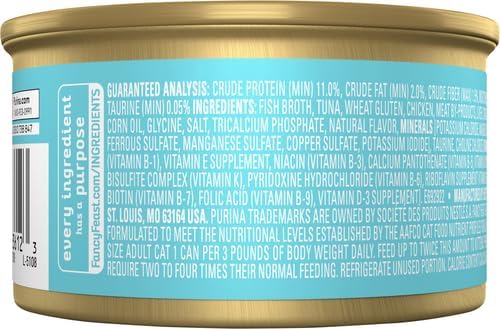 Purina Fancy Feast Gravy Lovers Wet Cat Food, 3 oz Cans, 30-Pack