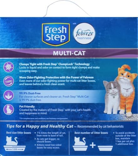 Fresh Step Odor Shield Multi Cat Clumping Cat Litter, 14 lb.