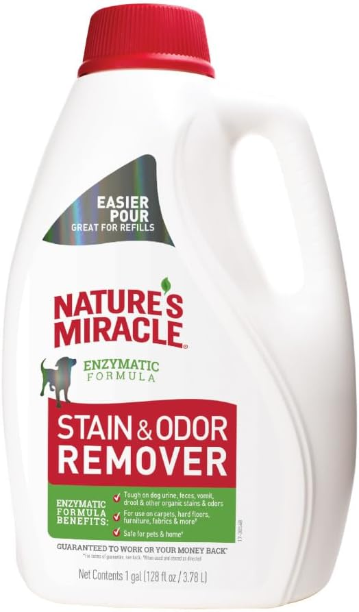 Nature’s Miracle Dog Stain & Odor Remover, Enzymatic Cleaner, 32 oz