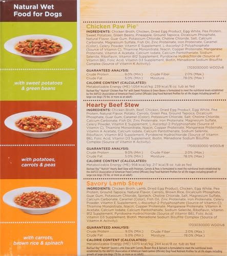 Nutrish Hearty Beef Stew Wet Dog Food, 8 oz. Tub (Pack of 8) (Rachael Ray)