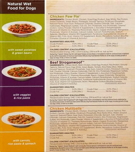 Nutrish Hearty Beef Stew Wet Dog Food, 8 oz. Tub (Pack of 8) (Rachael Ray)