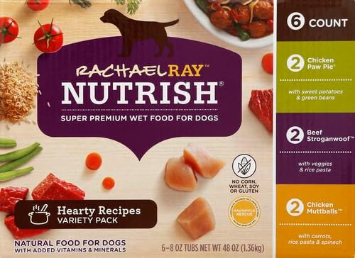 Nutrish Hearty Beef Stew Wet Dog Food, 8 oz. Tub (Pack of 8) (Rachael Ray)