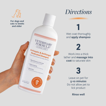 Veterinary Formula Clinical Care Antiseptic & Antifungal Shampoo + Spray