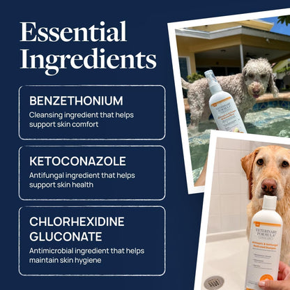 Veterinary Formula Clinical Care Antiseptic & Antifungal Shampoo + Spray