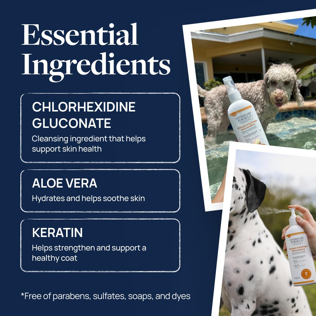 Veterinary Formula Clinical Care Antiseptic & Antifungal Shampoo + Spray