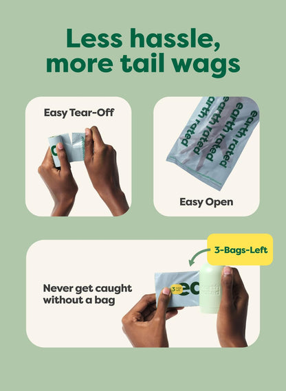 Earth Rated Dog Poop Bags for Dogs, 120 Leak Proof Refill Rolls, Lavender