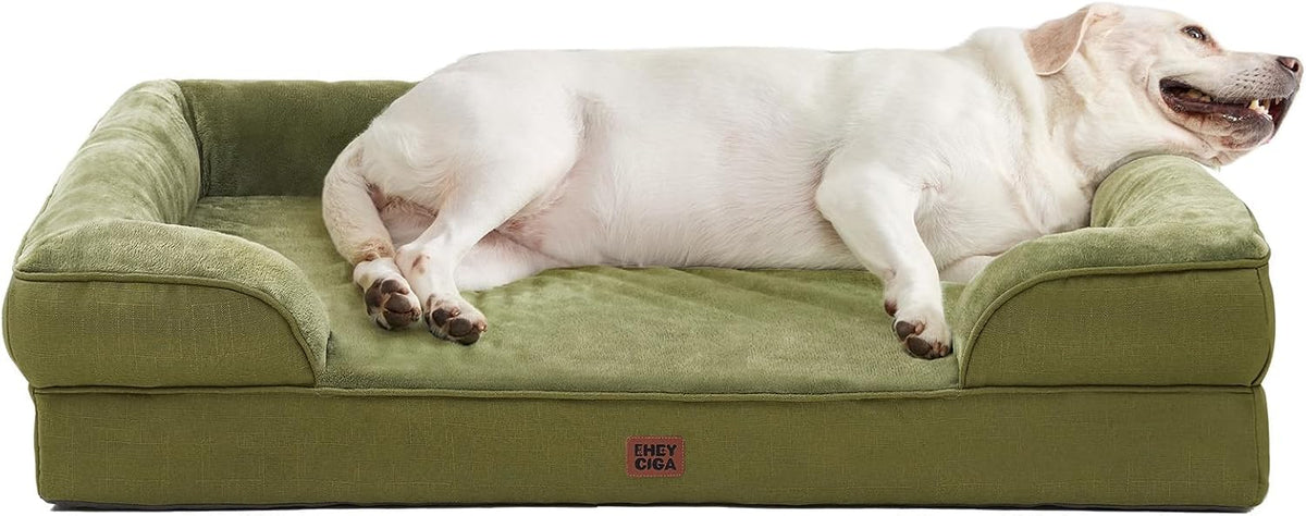 EHEYCIGA Orthopedic Extra Large Dog Bed, Waterproof Washable XL Pet Bed 44"
