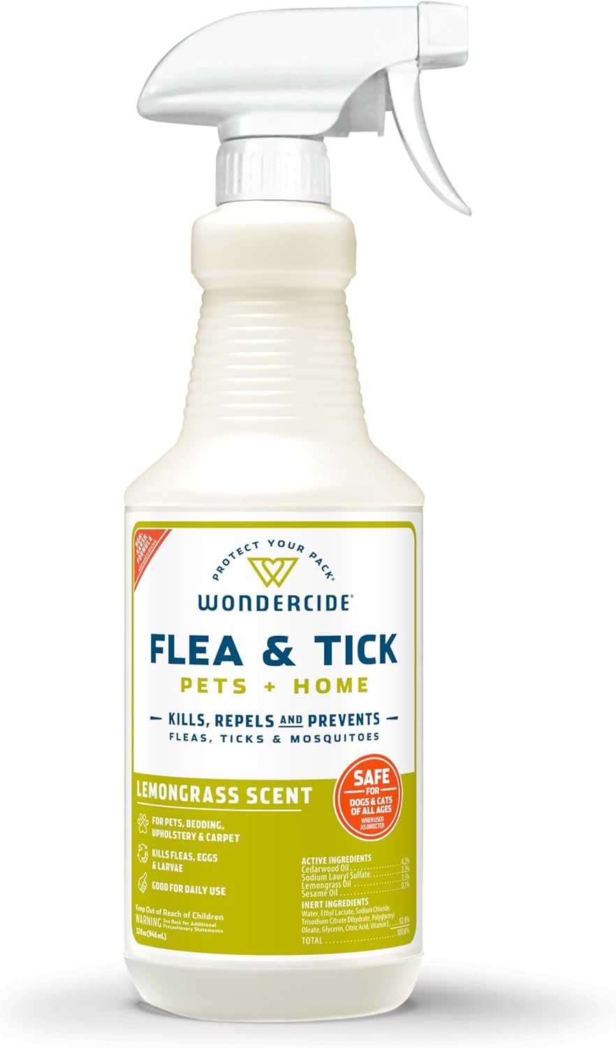 Wondercide - Flea Tick & Mosquito Spray for Pets & Home - Cedarwood 128 oz