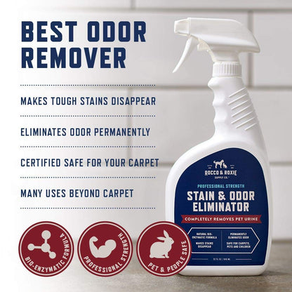 Rocco & Roxie Enzyme Stain & Odor Eliminator, 32 Fl Oz