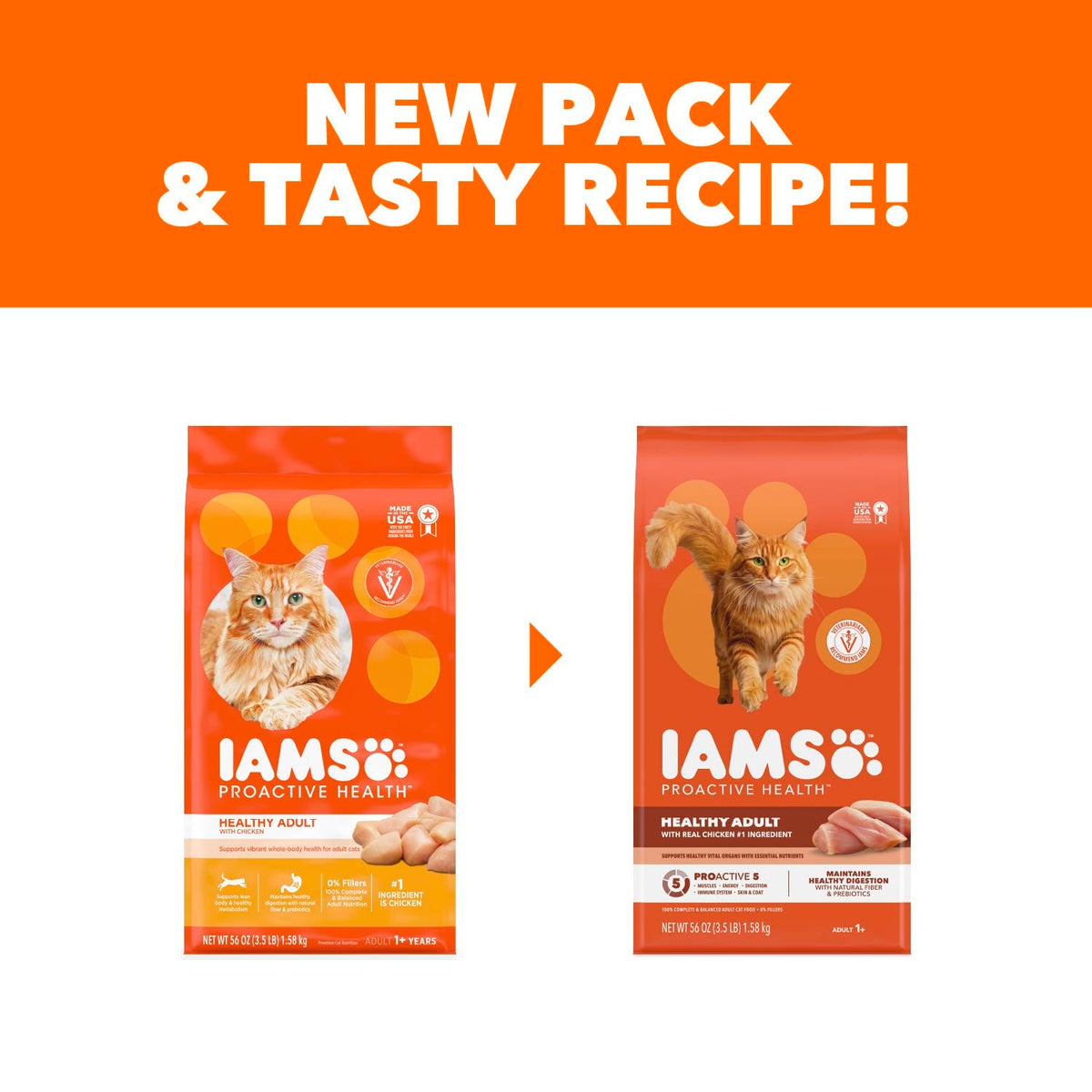 IAMS Proactive Health Healthy Adult Dry Cat Food, Chicken, 22 lb