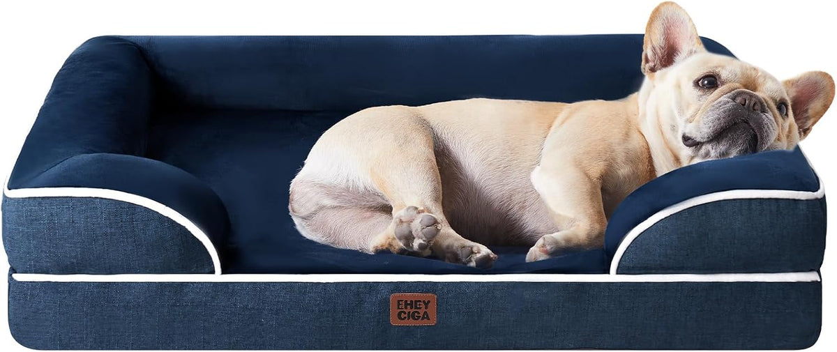 EHEYCIGA Orthopedic Extra Large Dog Bed, Waterproof Washable XL Pet Bed 44"