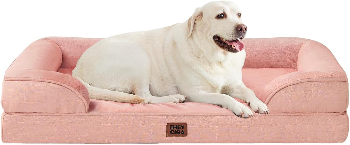 EHEYCIGA Orthopedic Extra Large Dog Bed, Waterproof Washable XL Pet Bed 44"