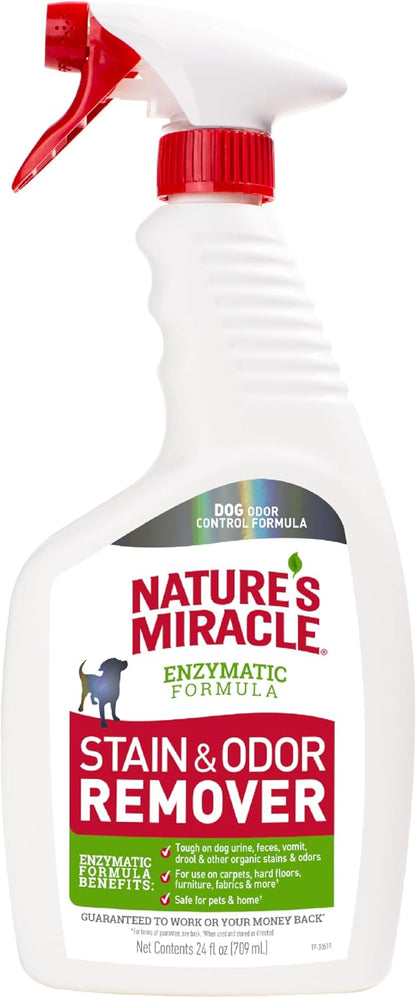 Nature’s Miracle Dog Stain & Odor Remover, Enzymatic Cleaner, 32 oz