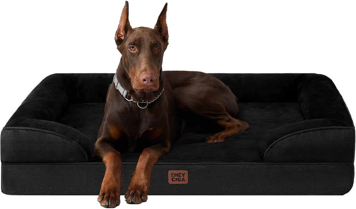 EHEYCIGA Orthopedic Extra Large Dog Bed, Waterproof Washable XL Pet Bed 44"