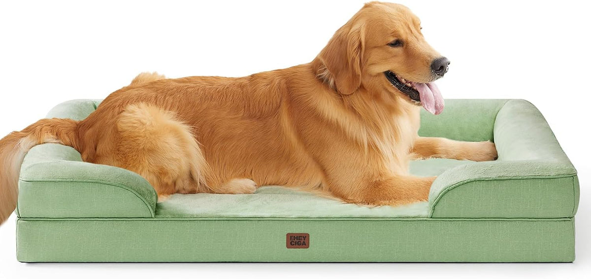 EHEYCIGA Orthopedic Extra Large Dog Bed, Waterproof Washable XL Pet Bed 44"