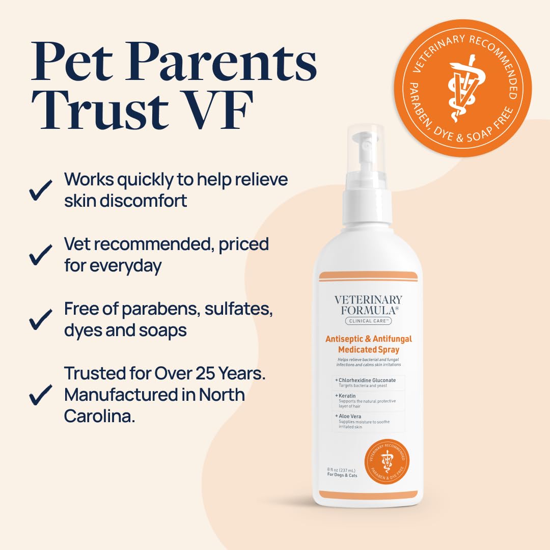 Veterinary Formula Clinical Care Antiseptic & Antifungal Shampoo + Spray