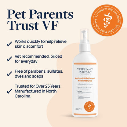 Veterinary Formula Clinical Care Antiseptic & Antifungal Shampoo + Spray