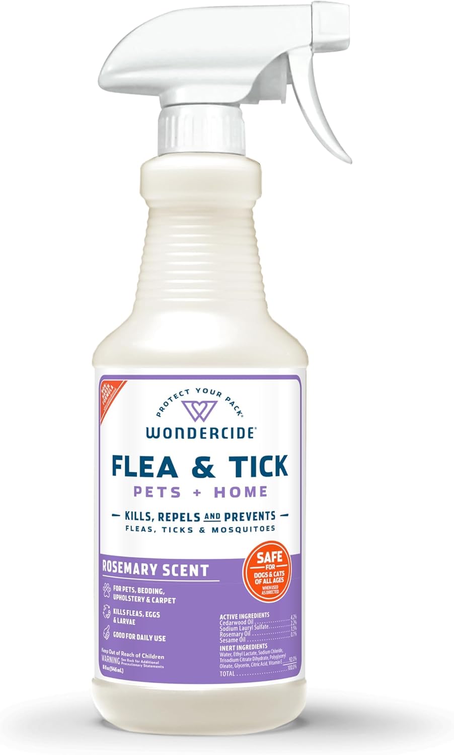 Wondercide - Flea Tick & Mosquito Spray for Pets & Home - Cedarwood 128 oz