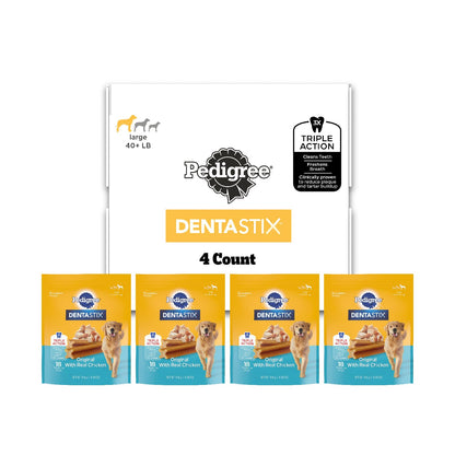 Pedigree Dentastix Large Breed Dental Dog Treats, Variety, 51 Count