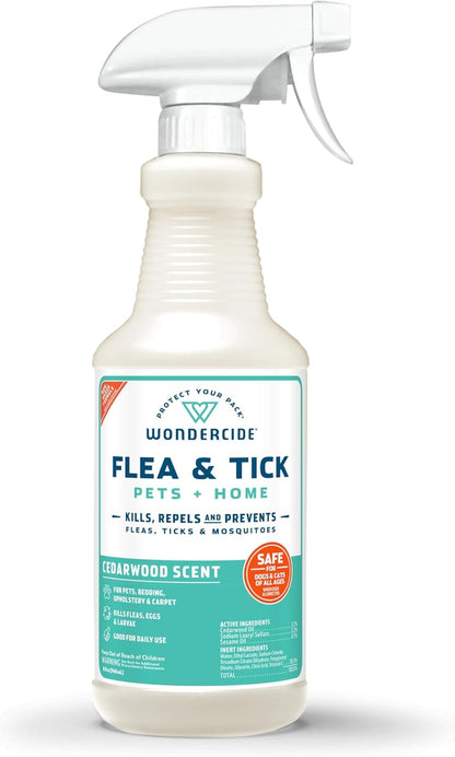 Wondercide - Flea Tick & Mosquito Spray for Pets & Home - Cedarwood 128 oz