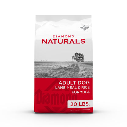 Diamond Naturals Adult Dry Dog Food, Lamb Meal & Rice, 40lb