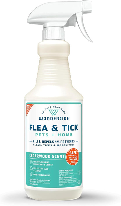 Wondercide - Flea Tick & Mosquito Spray for Pets & Home - Cedarwood 128 oz