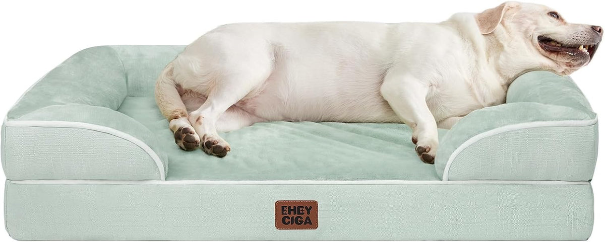 EHEYCIGA Orthopedic Extra Large Dog Bed, Waterproof Washable XL Pet Bed 44"