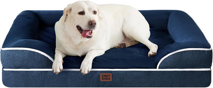 EHEYCIGA Orthopedic Extra Large Dog Bed, Waterproof Washable XL Pet Bed 44"