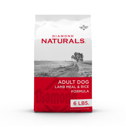 Diamond Naturals Adult Dry Dog Food, Lamb Meal & Rice, 40lb