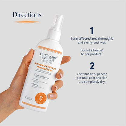 Veterinary Formula Clinical Care Antiseptic & Antifungal Shampoo + Spray