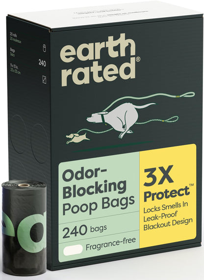 Earth Rated Dog Poop Bags for Dogs, 120 Leak Proof Refill Rolls, Lavender