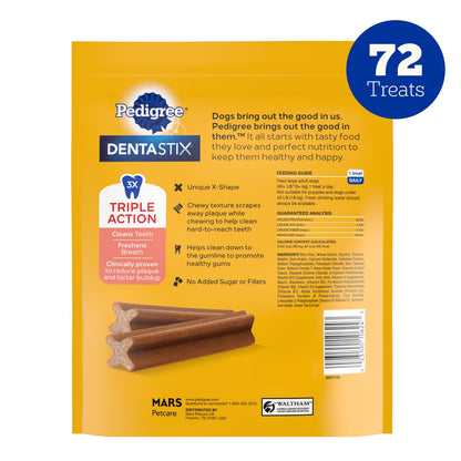 Pedigree Dentastix Large Breed Dental Dog Treats, Variety, 51 Count
