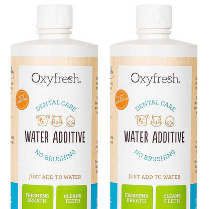 Oxyfresh Premium Pet Dental Care Solution Pet Water Additive: Best Way to Eliminate Bad Dog Breath and Cat Bad Breath - Fights Tartar & Plaque - So Easy, Just Add to Water! Vet Recommended 16 oz.