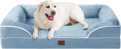 EHEYCIGA Orthopedic Extra Large Dog Bed, Waterproof Washable XL Pet Bed 44"