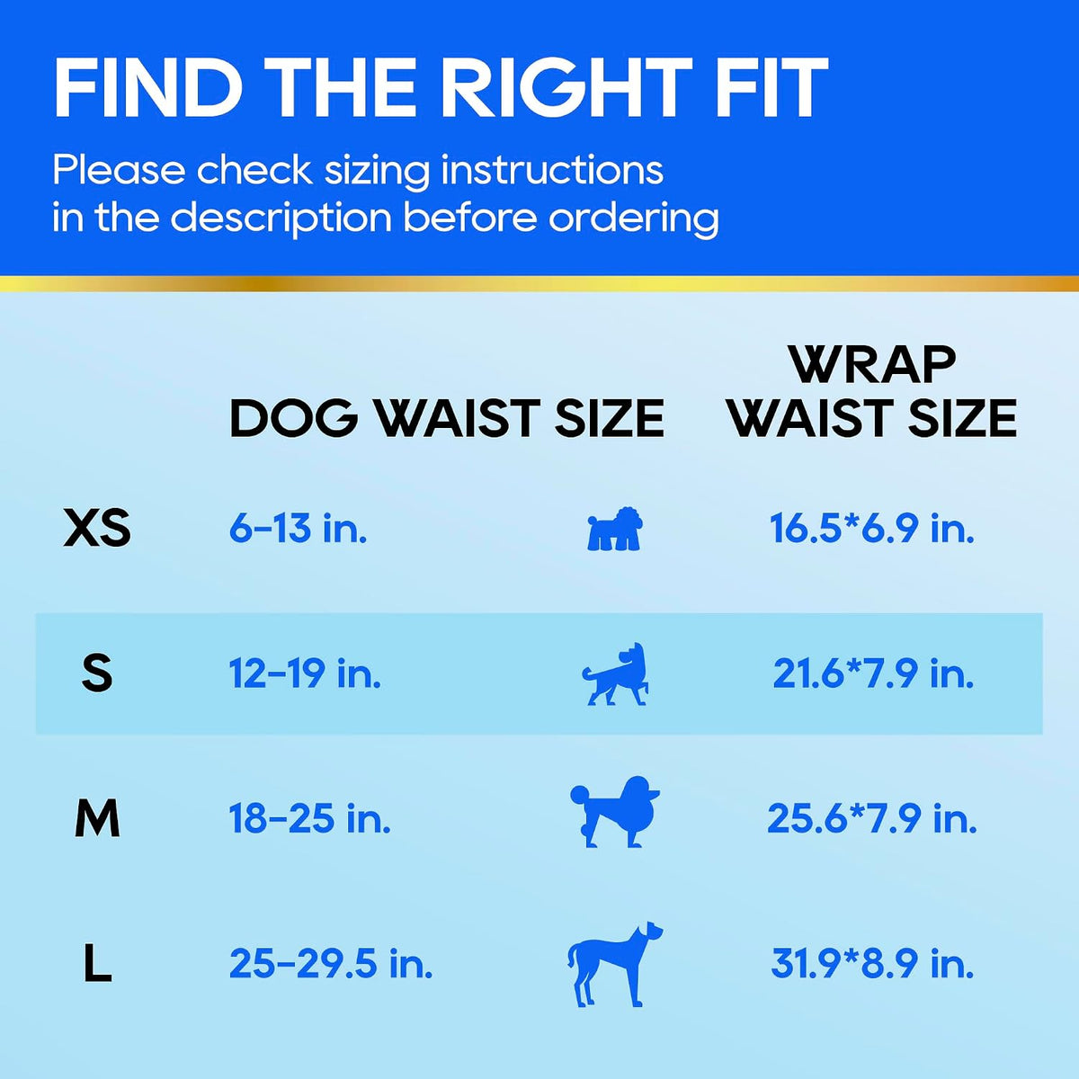 HONEY CARE All-Absorb A24 Male Dog Wrap, 50 Count, Large