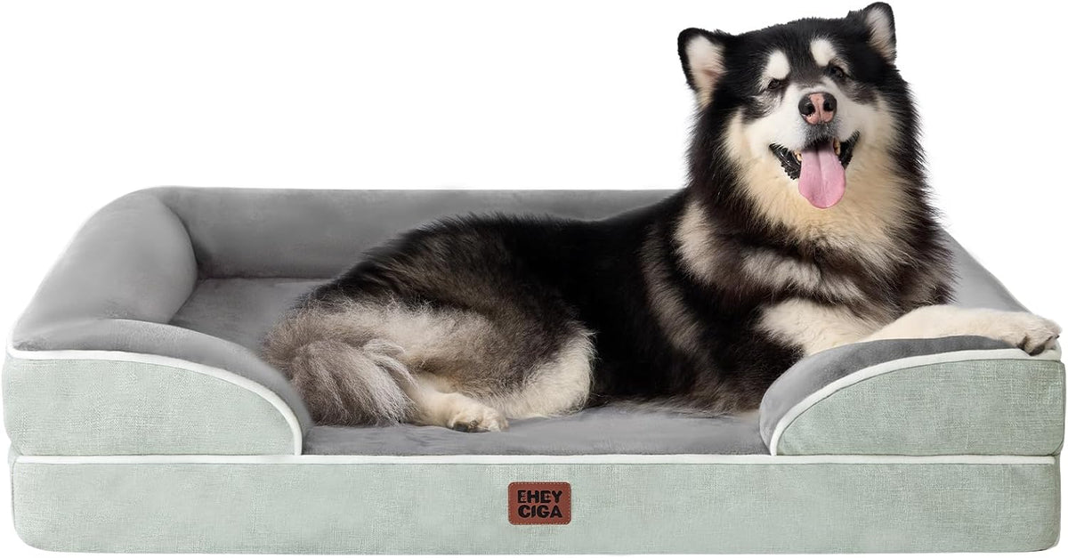 EHEYCIGA Orthopedic Extra Large Dog Bed, Waterproof Washable XL Pet Bed 44"