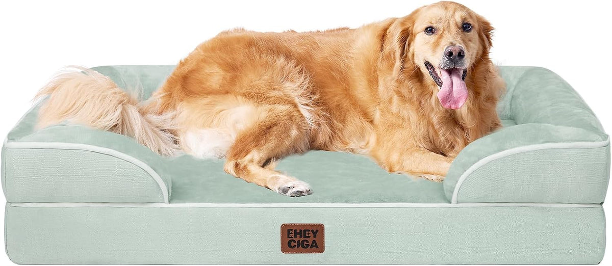 EHEYCIGA Orthopedic Extra Large Dog Bed, Waterproof Washable XL Pet Bed 44"