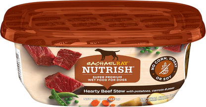 Nutrish Hearty Beef Stew Wet Dog Food, 8 oz. Tub (Pack of 8) (Rachael Ray)