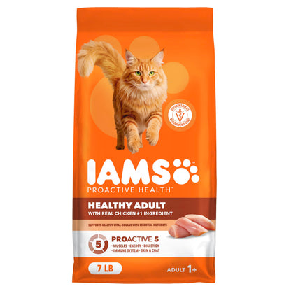 IAMS Proactive Health Healthy Adult Dry Cat Food, Chicken, 22 lb