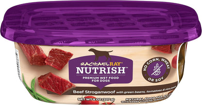 Nutrish Hearty Beef Stew Wet Dog Food, 8 oz. Tub (Pack of 8) (Rachael Ray)