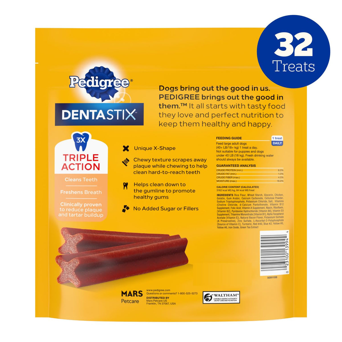 Pedigree Dentastix Large Breed Dental Dog Treats, Variety, 51 Count