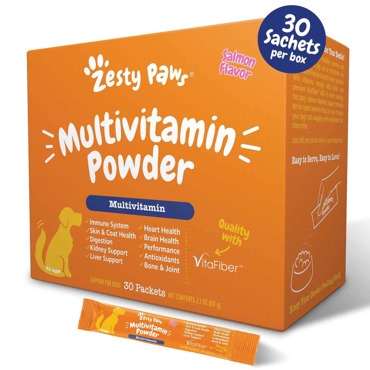 Zesty Paws Dog Vitamins - Dog Multivitamins with Hemp - Chicken, 90 Ct