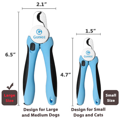 gonicc Professional Pet Nail Clippers & Trimmer for Medium Small Dogs Cats