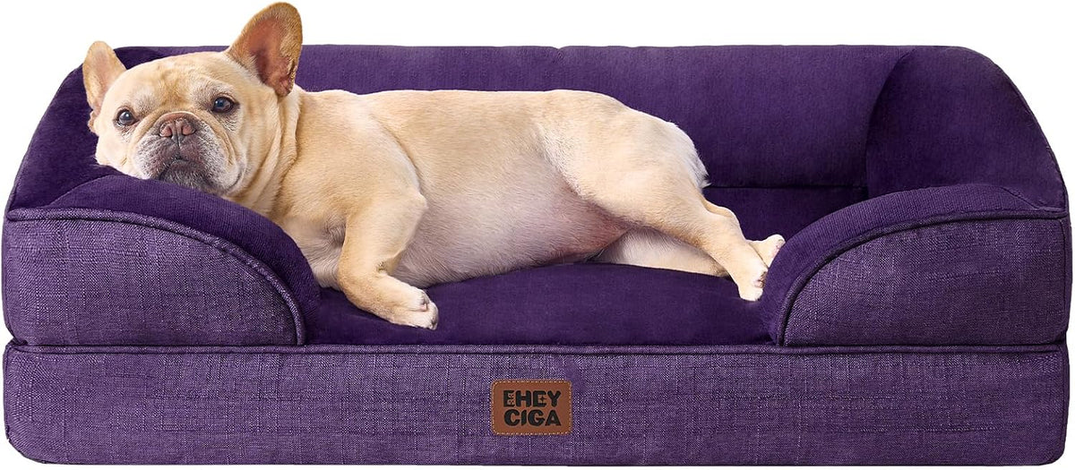 EHEYCIGA Orthopedic Extra Large Dog Bed, Waterproof Washable XL Pet Bed 44"