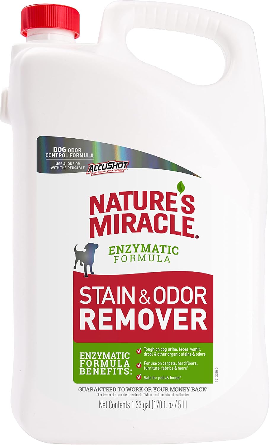 Nature’s Miracle Dog Stain & Odor Remover, Enzymatic Cleaner, 32 oz