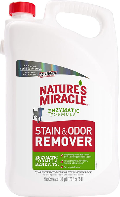 Nature’s Miracle Dog Stain & Odor Remover, Enzymatic Cleaner, 32 oz