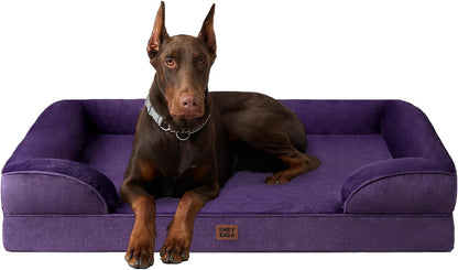 EHEYCIGA Orthopedic Extra Large Dog Bed, Waterproof Washable XL Pet Bed 44"