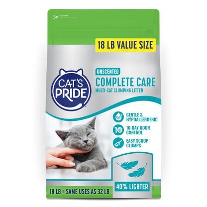 Cat's Pride Antibacterial Litter, Odor-Eliminating Scented 12lb