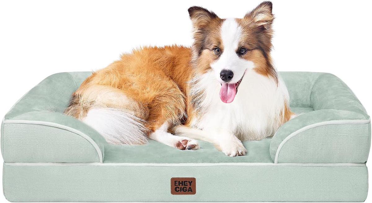 EHEYCIGA Orthopedic Extra Large Dog Bed, Waterproof Washable XL Pet Bed 44"